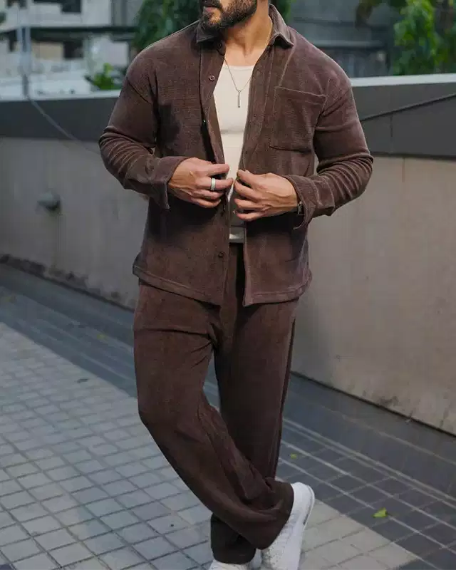 Luxury Korean Style Full Co-Ord Set Trouser and Shirt