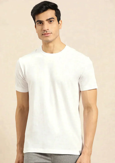 WHITE RED  Design Mens Half Sleeves Cotton Shirts