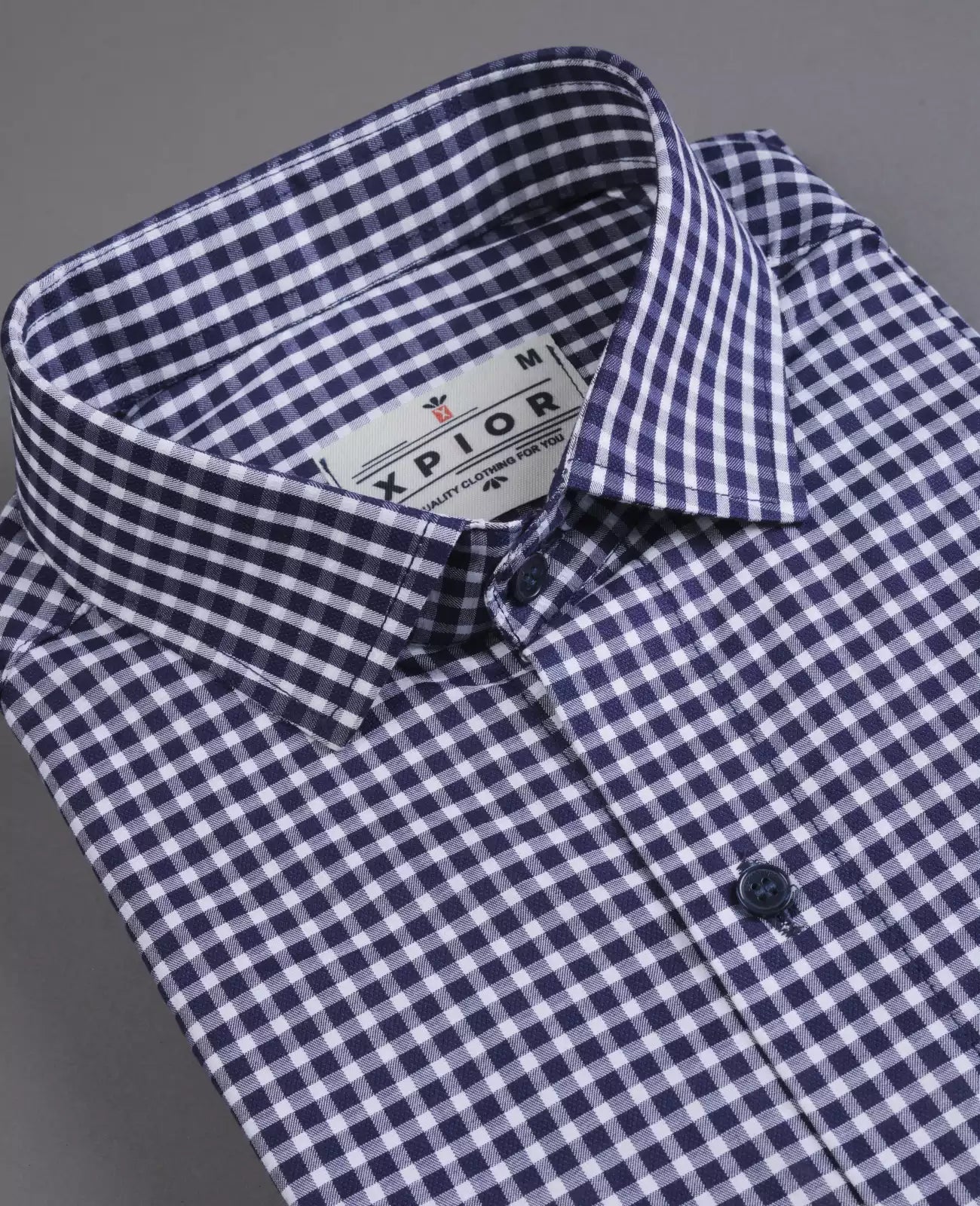 Spirited Men's Full Sleeves Mini Checks Formal Shirt Premium Collection Cotton Fabric Purple