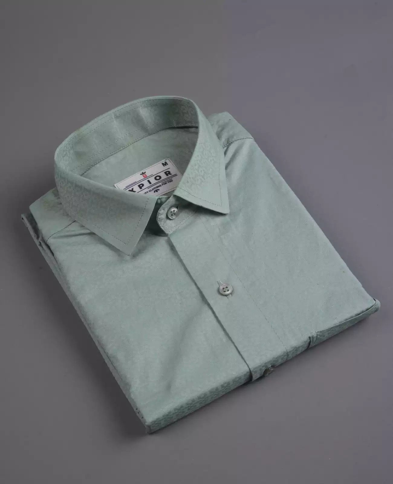 Men's Full Sleeves Plain Shirt Premium Collection Cotton Fabric Green