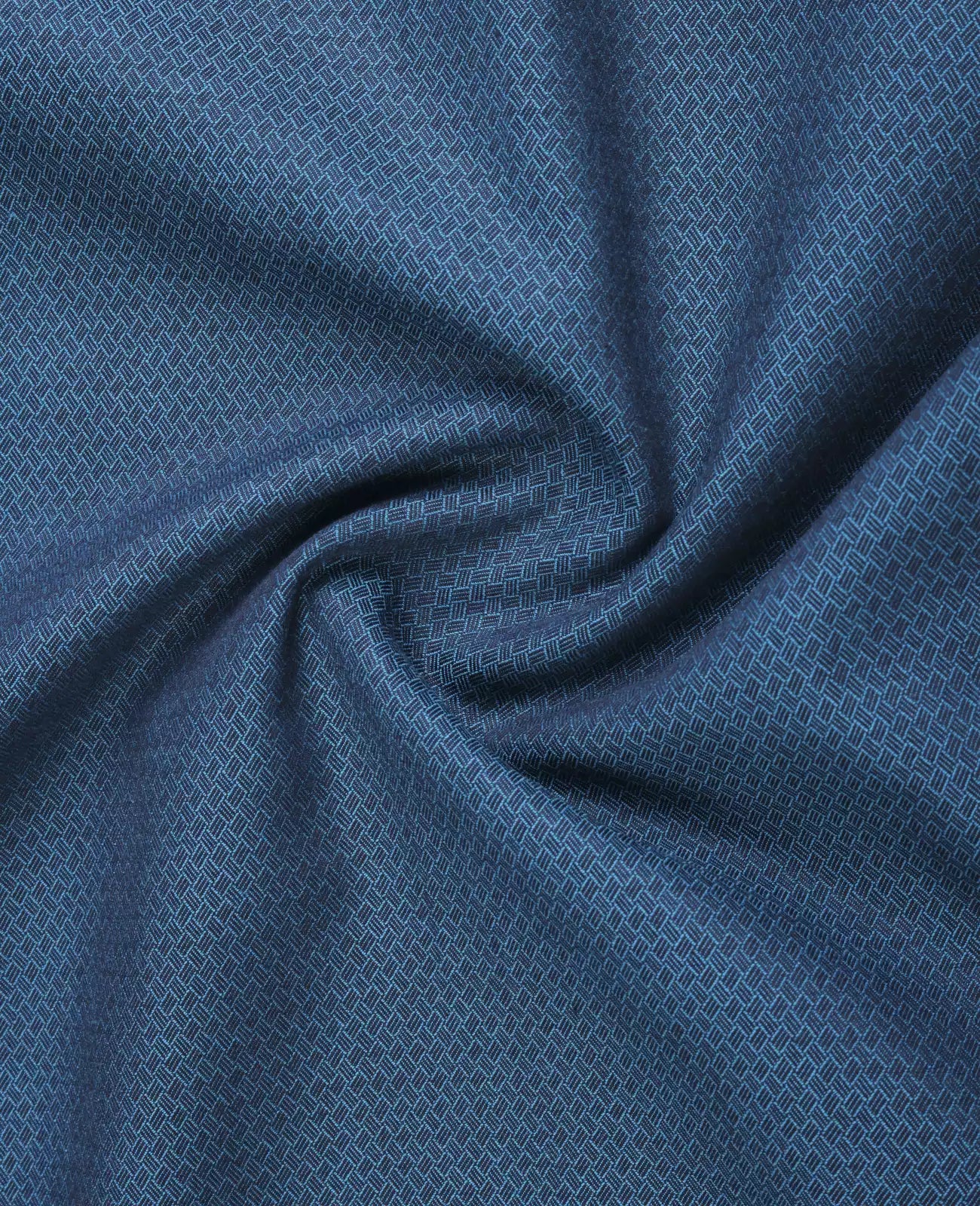 Tactful Men's Full Sleeves Plain Blue Shirt Premium Collection Cotton Fabric